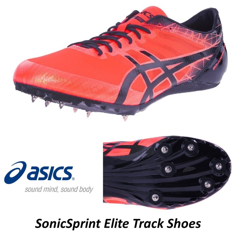 ASICS Mens Track Shoes w Spikes SonicSprint 13